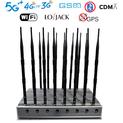 16-bands cell phone jammer